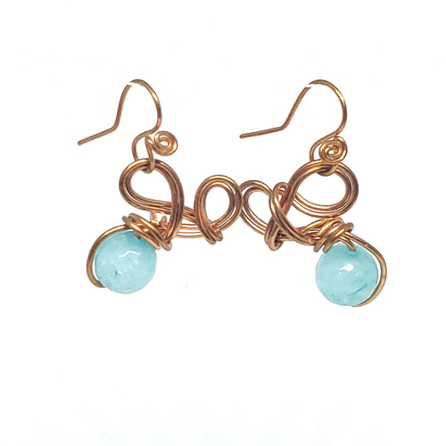 Copper Sugar Drop Earrings - Kalypso's Hazina