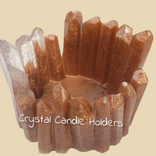 Load image into Gallery viewer, Crystal Candle Holder - Kalypso&#39;s Hazina
